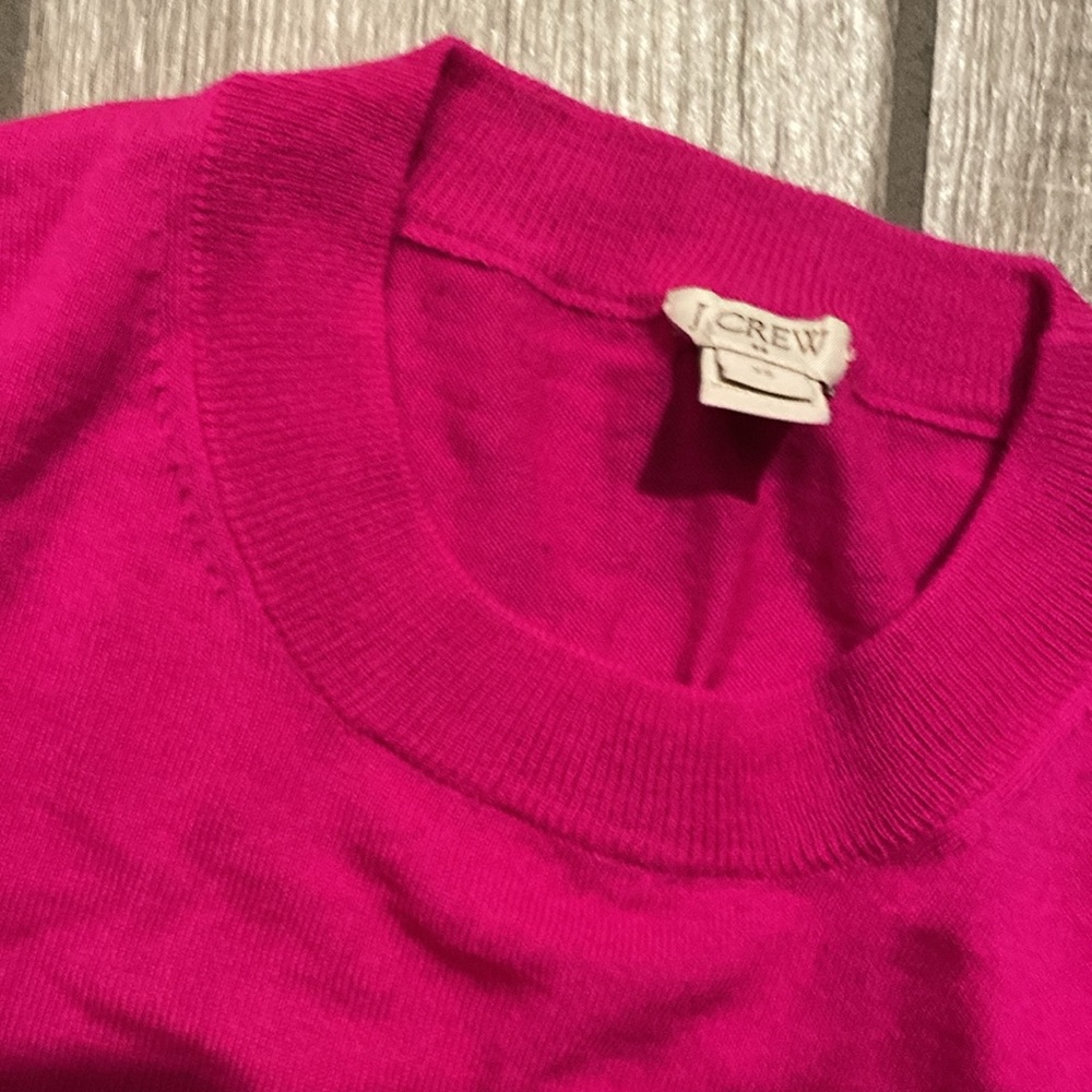 J. Crew Factory Hot Pink Sweater - Picture 5 of 7